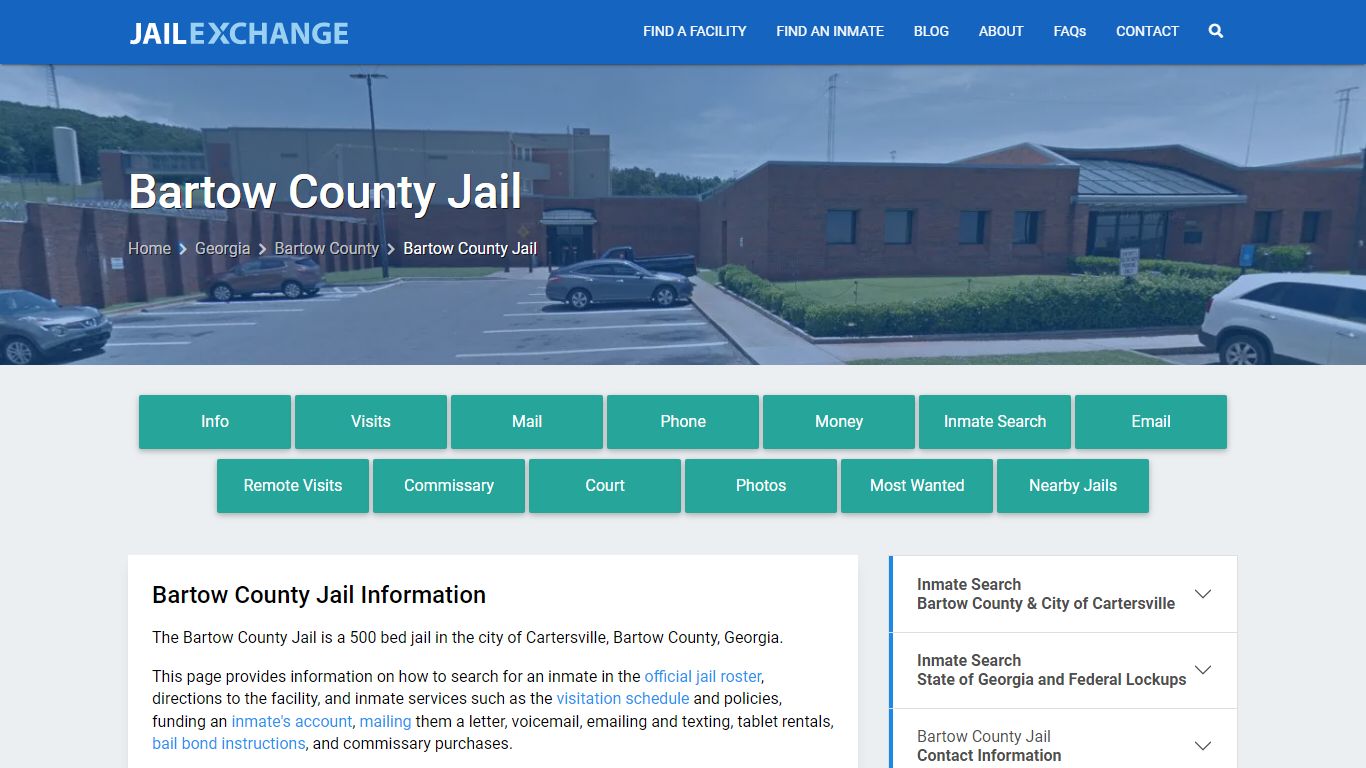 Bartow County Jail GA | Booking, Visiting, Calls, Phone